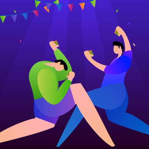 Funky Parties And Gatherings Vectors