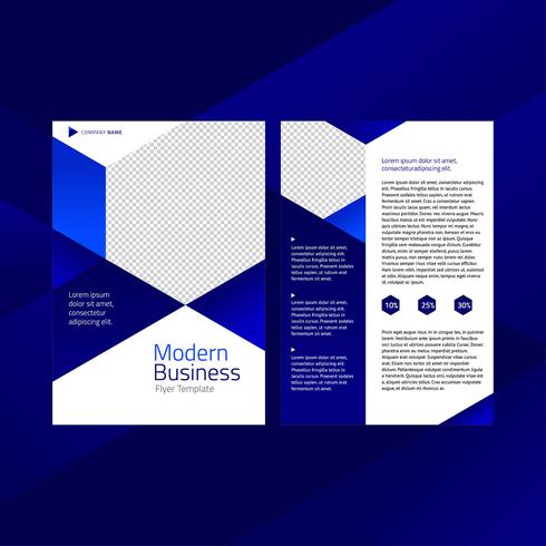 Hexagonal Modern Business Flyer Template vector