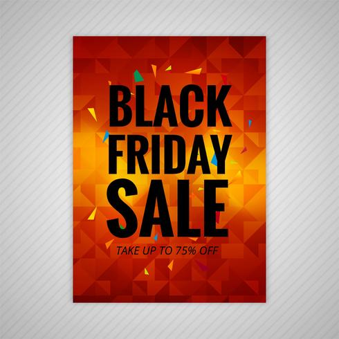Black friday sale poster design vector
