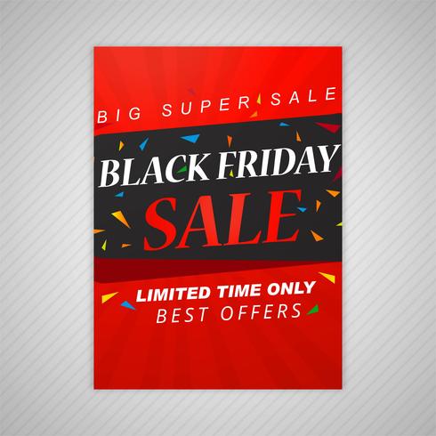 Black friday sale poster design vector