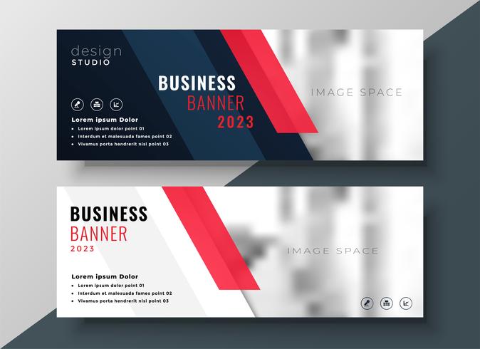 professional corporate business banner design download horizontal business card