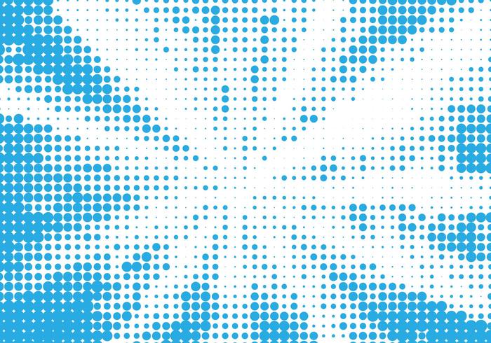 Vector Blue Halftone Background