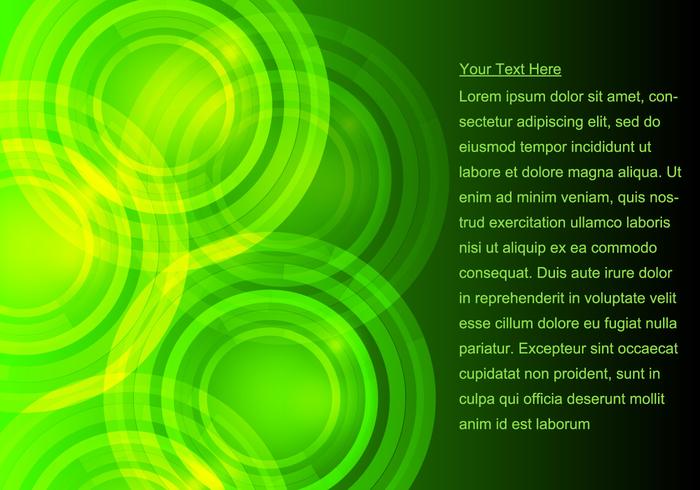 Glowing Green Background vector