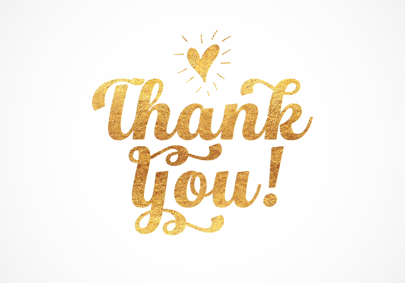 Gold Foil Thank You Lettering 260760 Vector Art At Vecteezy