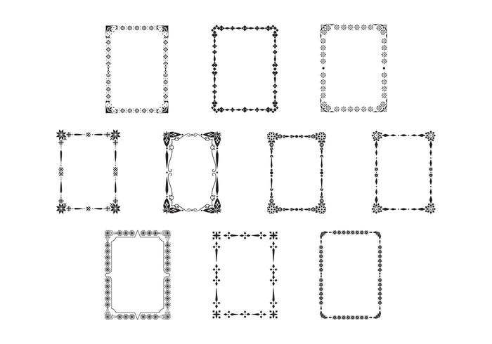 Marcos de cuadros vectoriales vector