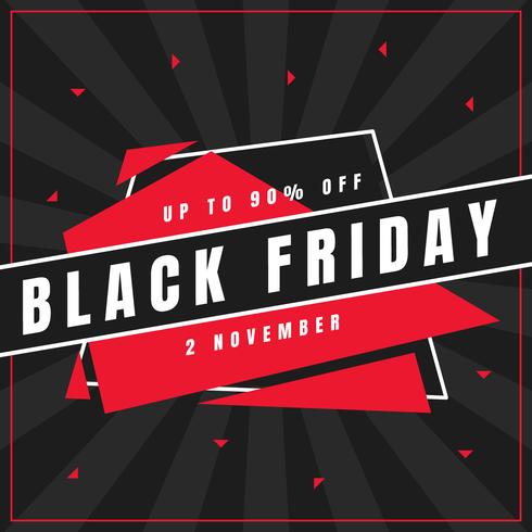 Unique Black Friday Social Media Post Vectors