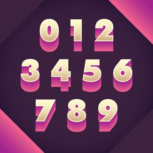 Numerals design vector