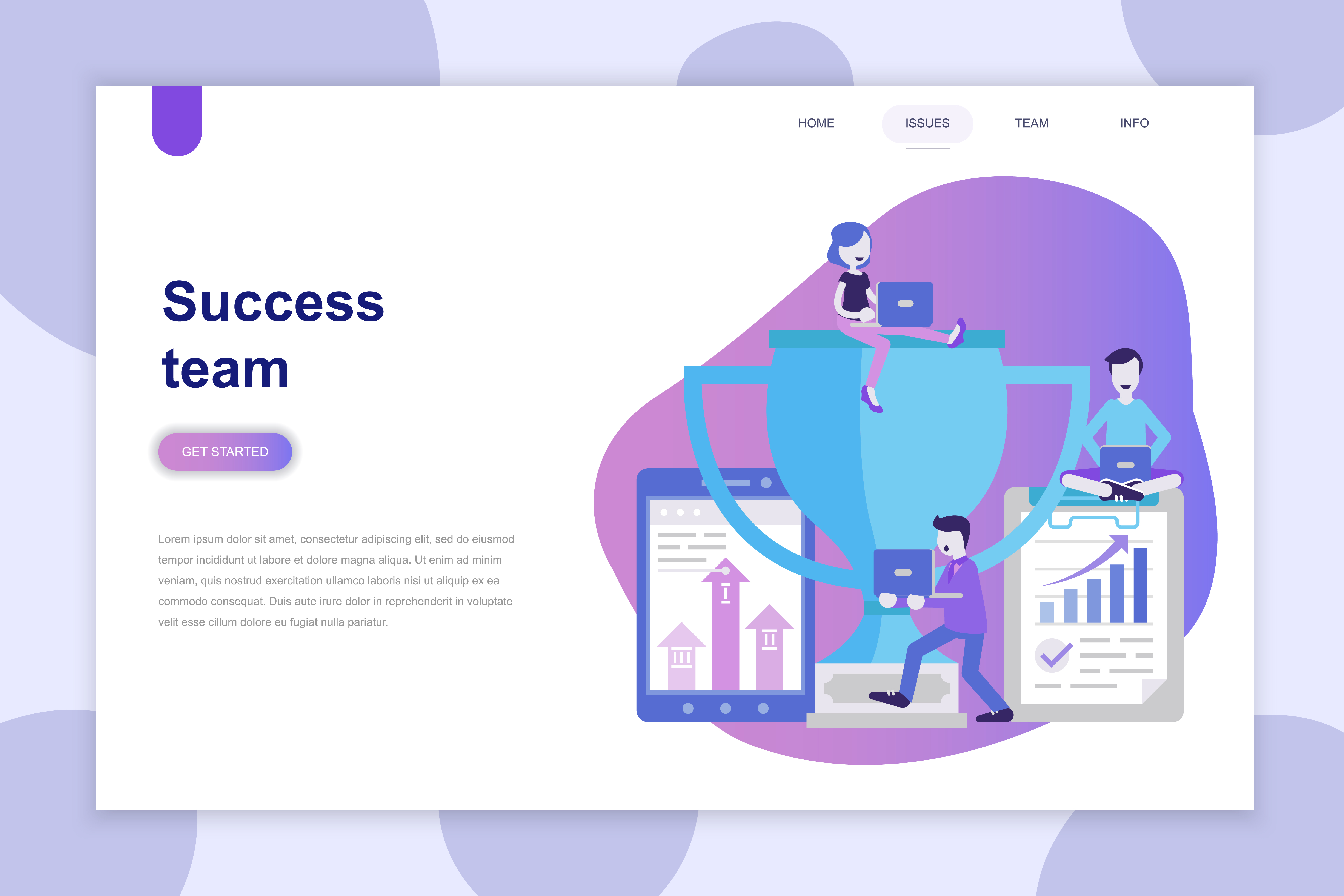 Download Modern flat design concept of Success Team 260892 ...