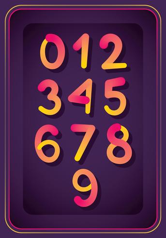 Numerals design vector