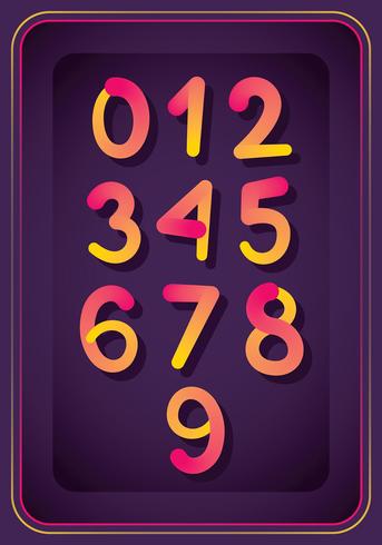 Numerals design vector