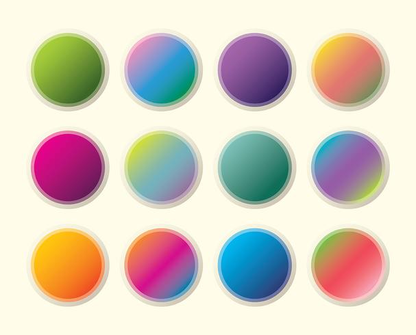 Gradient swatches vector