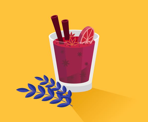 Mulled Wine Illustration vector