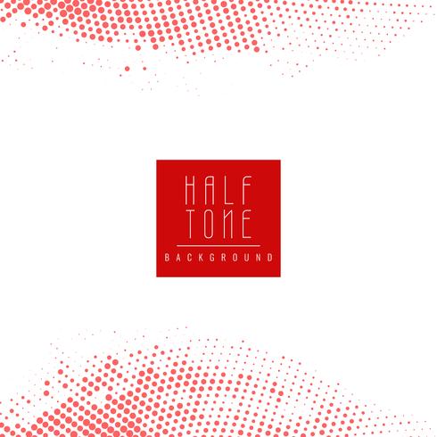 Abstract modern red halftone background vector