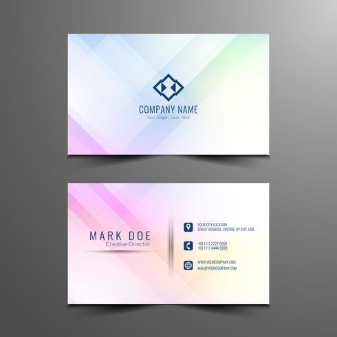 Abstract business card design template vector