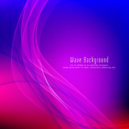 Abstract stylish  wave design purple background vector