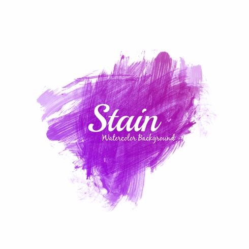 Abstract purple watercolor stain design background vector