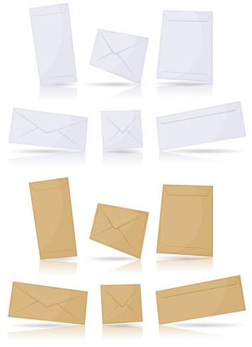 Envelopes Set vector