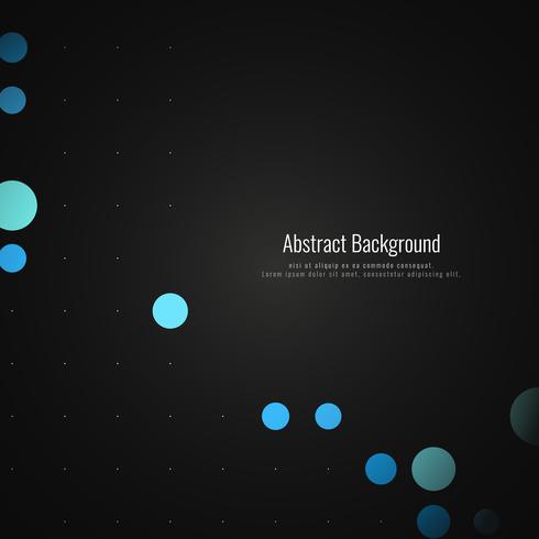 Abstract colorful dots dark background vector