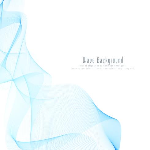 Abstract stylish wave background vector