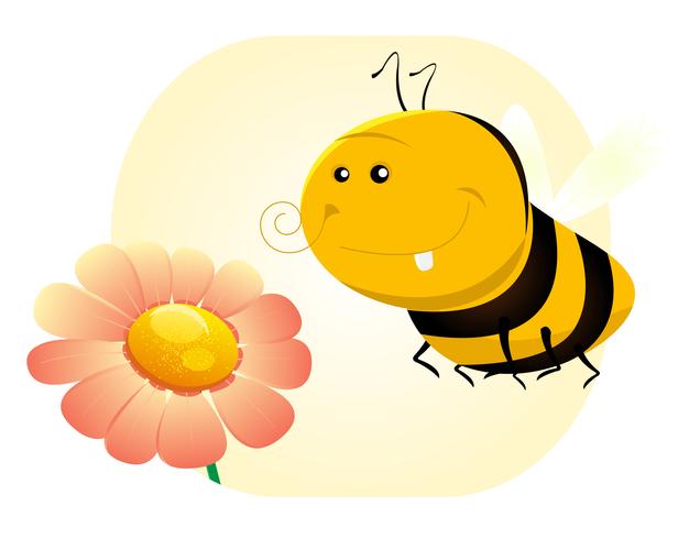 Abeja de primavera vector