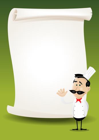 Chef Restaurant Poster Menu Background vector