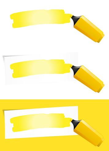 Yellow Felt Tip Pen vector