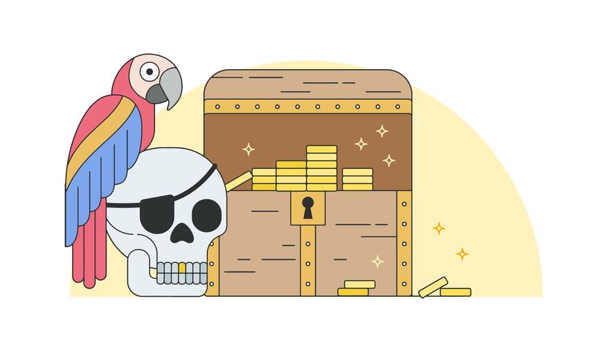 Pirate Treasure Vector