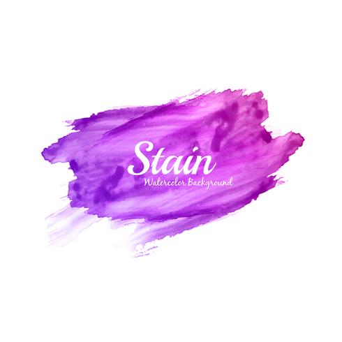 Abstract bright pink watercolor stain design vector