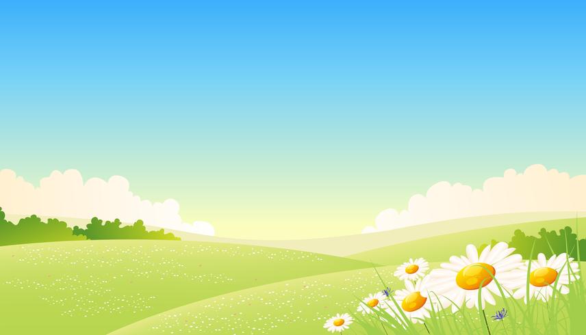 Spring Or Summer Seasons Poster vector