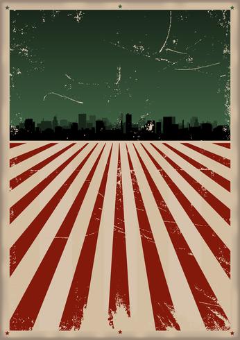 Grunge American Poster vector