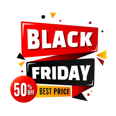 Black Friday Sale Poster Layout Design vector