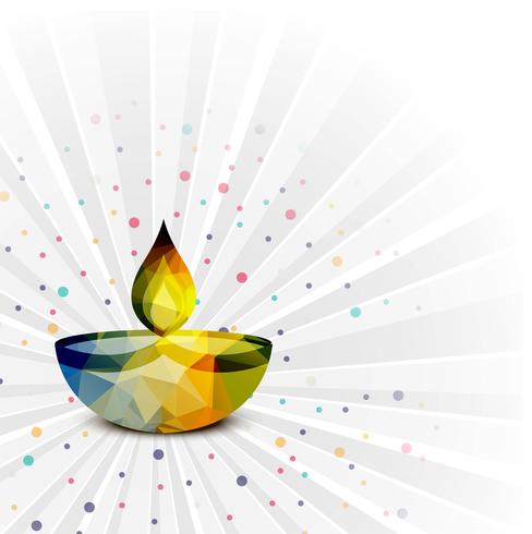 Elegant Happy Diwali decorative colorful background vector