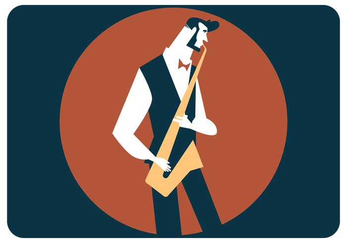 Saxophone Player Vector