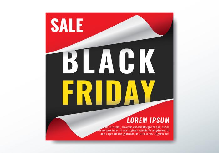 Black Friday Wrap Paper Banner vector