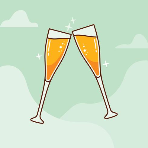 Champagne Toast vector