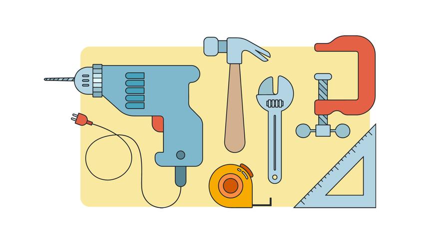 Carpenter Tools Vector