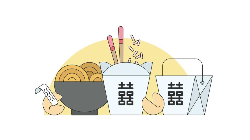 Chinese Food Vector