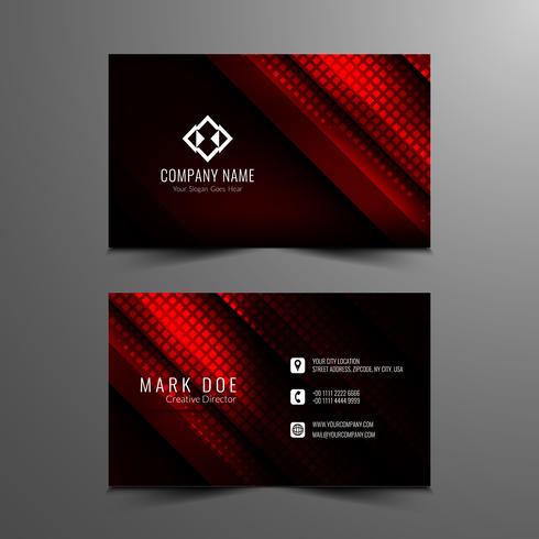 Abstract modern business card template design vector