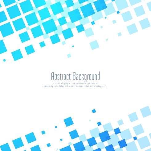 Abstract blue mosaic modern background vector