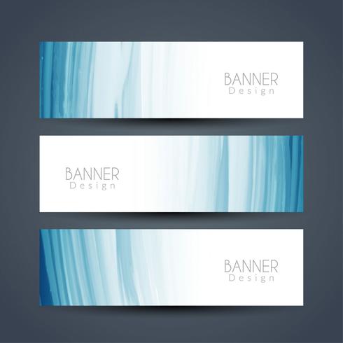 Conjunto de banners moderno abstracto vector