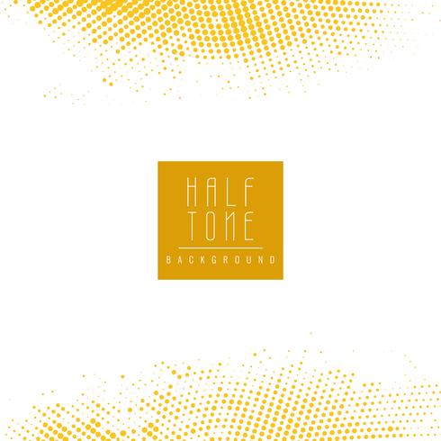 Abstract modern yellow halftone background vector