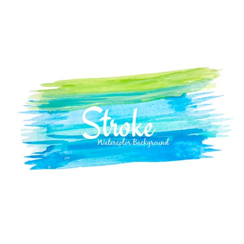 Abstract watercolor colorful stroke design background vector
