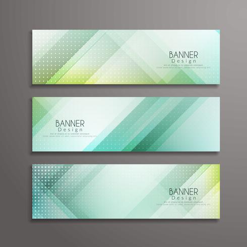 Abstract modern geometric banners design template vector