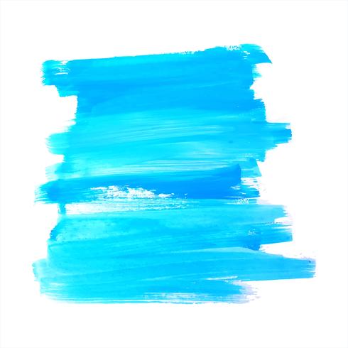 Abstract blue watercolor elegant stroke design vector