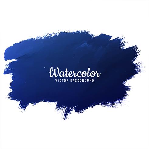 Watercolor blue splash design vector