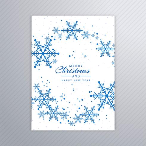 Beautiful merry christmas party poster template design vector