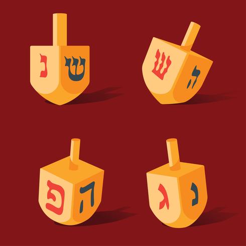 paquete de vectores dreidel