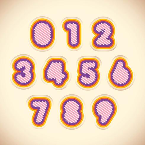 Numerals design vector