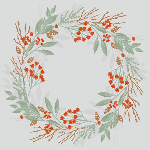 Vector Floral Wreath