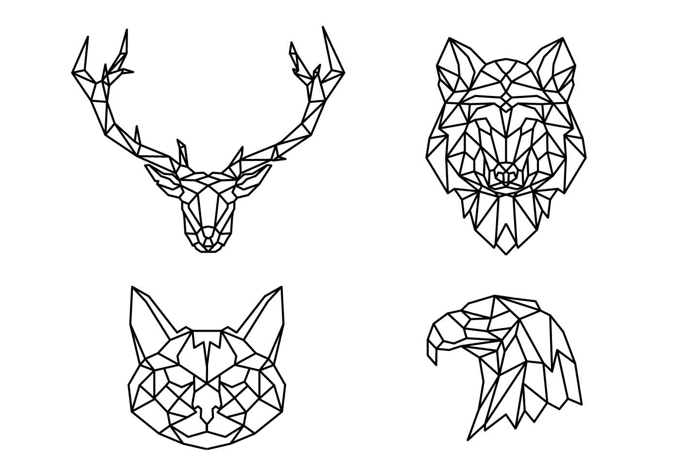 Geometric Animals Designs